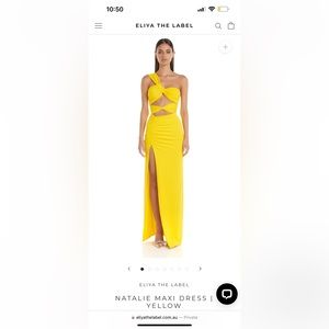 Yellow maxi dress/gown